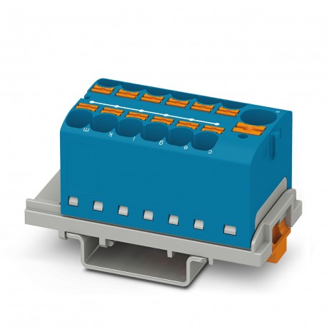Phoenix contact PTFIX 10/12X4-NS35 BU Distribution block, nom. voltage: 800 V, nominal current: 32 A..