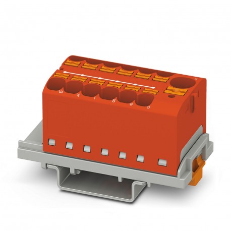 PHOENIX CONTACT PTFIX 10/12X4-NS35 RD PTFIX 10/12X4-NS35 RD 3273618 PHOENIX CONTACT Distribution block, nom. voltage: 800 V, nominal current: 32 A..