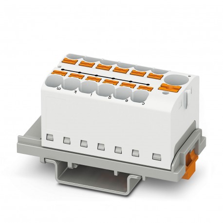 Phoenix contact PTFIX 10/12X4-NS35 WH Distribution block, nom. voltage: 800 V, nominal current: 32 A..
