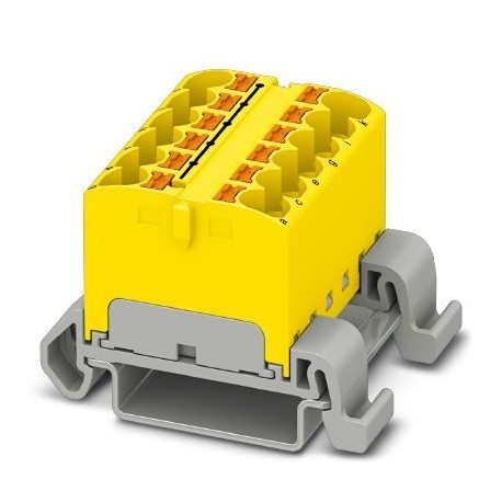 PHOENIX CONTACT PTFIX 12X4-NS35A YE PTFIX 12X4-NS35A YE 3273686 PHOENIX CONTACT Distribution block
