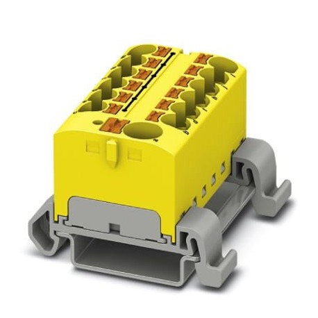 Phoenix contact PTFIX 10/12X4-NS35A YE Distribution block, nom. voltage: 800 V, nominal current: 32 ..