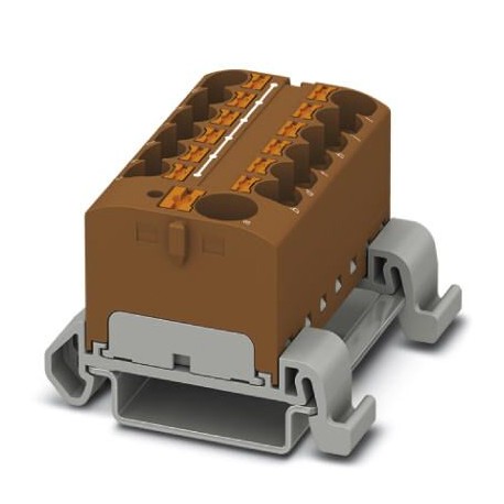 Phoenix contact PTFIX 10/12X4-NS35A BN Distribution block, nom. voltage: 800 V, nominal current: 32 ..