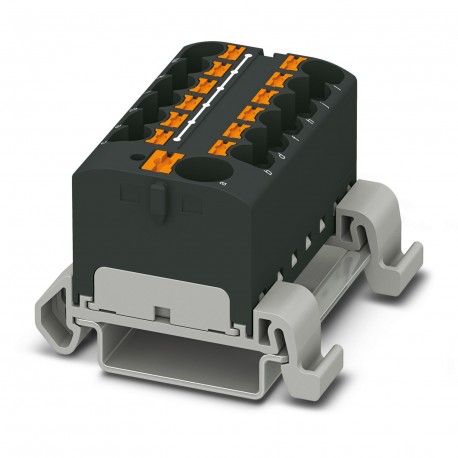 Phoenix contact PTFIX 10/12X4-NS35A BK Distribution block, nom. voltage: 800 V, nominal current: 32 ..