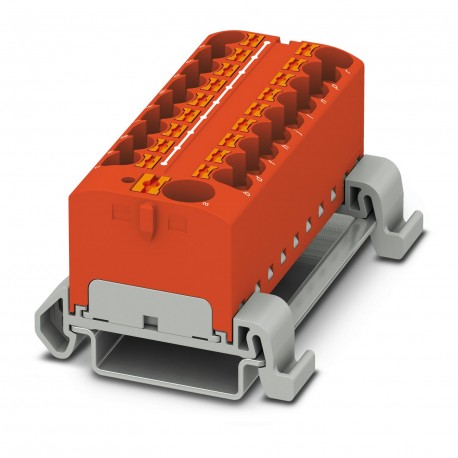Phoenix contact PTFIX 10/18X4-NS35A RD Block for distribution, nominal voltage: 800 V, rated current..