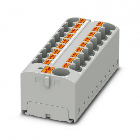 Phoenix contact PTFIX 10/18X4 GY Block for distribution, rated voltage: 450 V, nominal current: 32 A..