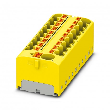Phoenix contact PTFIX 10/18X4 YE Block for distribution, rated voltage: 450 V, nominal current: 32 A..