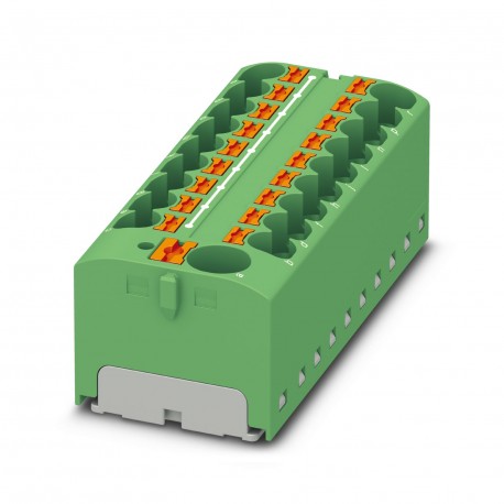 Phoenix contact PTFIX 10/18X4 GN Block for distribution, rated voltage: 450 V, nominal current: 32 A..