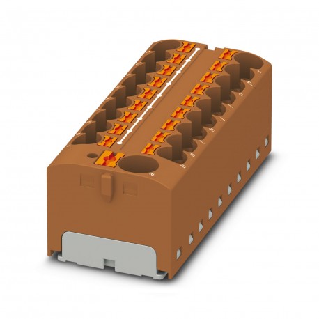 Phoenix contact PTFIX 10/18X4 BN Block for distribution, rated voltage: 450 V, nominal current: 32 A..