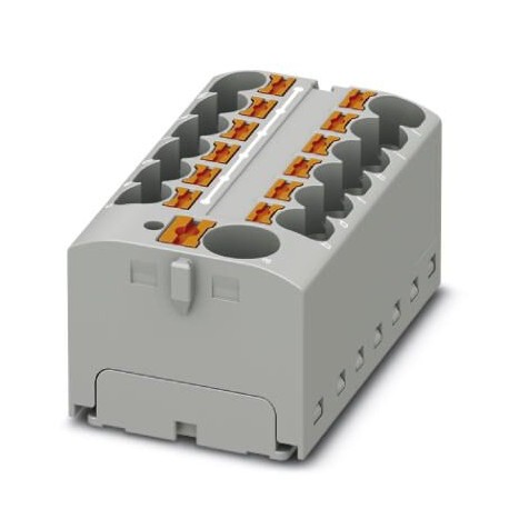 Phoenix contact PTFIX 10/12X4-G GY Distribution block, bridged internally, nom. voltage: 450 V, nomi..