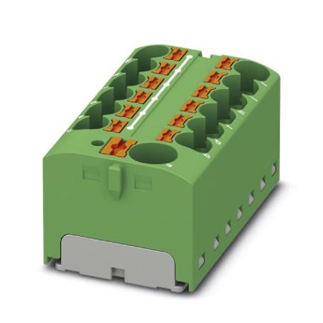 Phoenix contact PTFIX 10/12X4-G GN Distribution block, bridged internally, nom. voltage: 450 V, nomi..