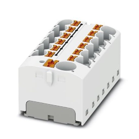 Phoenix contact PTFIX 10/12X4-G WH Distribution block, bridged internally, nom. voltage: 450 V, nomi..