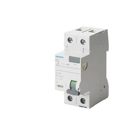 Siemens 5SV3317-6KL Residual current operated circuit breaker, 2-pole, type A, In: 80 A, 30 mA, Un AC: 230 V..