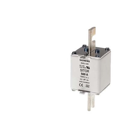 SIEMENS 3NE3332-0B 3NE3332-0B SIEMENS SITOR fuse link, with slotted blade contacts, NH2, In: 400 A, aR, Un AC: 1000 V, front in..