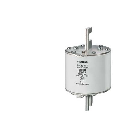 SIEMENS 3NC3338-1U 3NC3338-1U SIEMENS SITOR fuse link, with slotted blade contacts, NH3, In: 800 A, aR, Un AC: 1000 V, Un DC: 4..