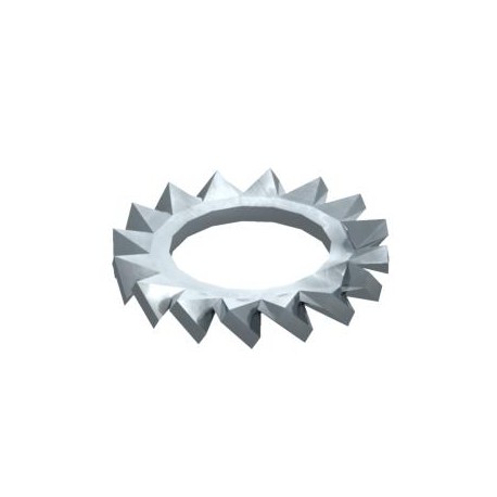 Obo-bettermann SWS M6 G DIN 6798 A M6 G 3404064 OBO BETTERMANN Serrated washer , M6, Electrogalvanised, DIN 50961, Steel, St