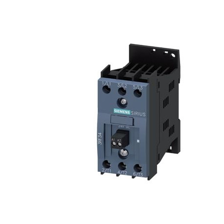 SIEMENS 3RF3405-1BB24 3RF3405-1BB24 SIEMENS Solid-state contactor 3-phase 3RF3 AC 53 / 5.2 A / 40 °C 48-480 V / 110-230 V AC 2-pha..