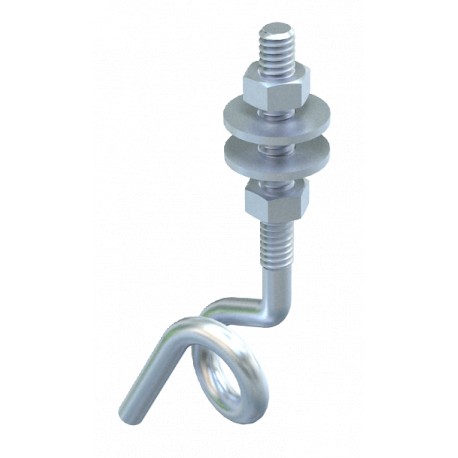 Obo-bettermann 948 TG6 OBO BETTERMANN Oscillating hook with M6 thread, M6x70mm, Electrogalvanised, DIN 50961, Steel..