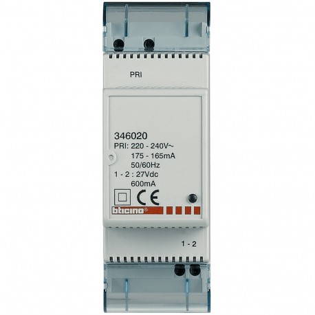 BTICINO 346020 346020 BTCINO BT/2H-ALIM.SUPPL.0.6 TO 2DIN