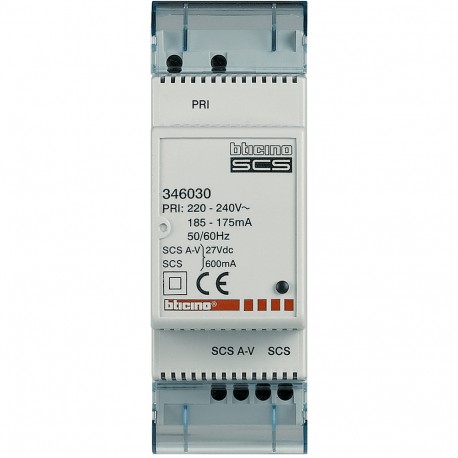 Bticino 346030 BTCINO BT/2H-ALIM+ADAPT.VINE.0.6 TO 2DIN