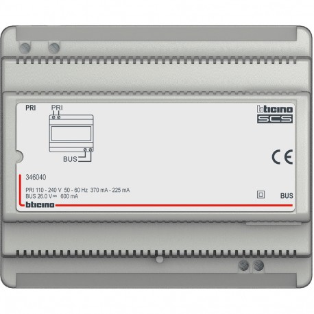 Bticino 346040 BTCINO BT/2H-ALIM.0.6 TO 8DIN
