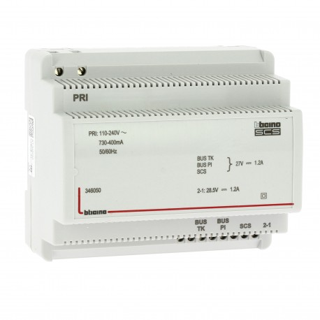 Bticino 346050 BTCINO BT/2H-ALIM+ADAPT.VINE.1.2 TO 6DIN