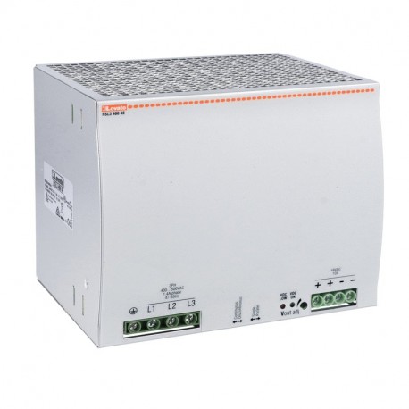 Lovato-electric PSL348048 LOVATO DIN RAIL SWITCHING POWER SUPPLY, THREE PHASE. 48VDC, 10A / 480W