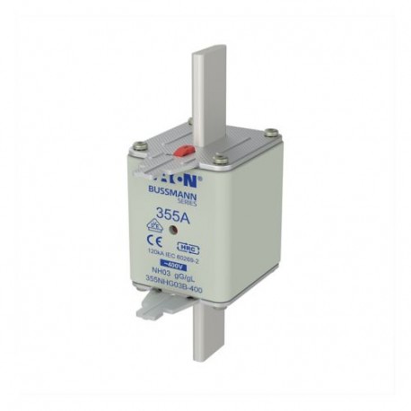 EATON - MOELLER NH FUSE 355A 400V GG/GL SIZE 03 NH FUSE 355A 400V GG/GL SIZE 03 355NHG03B-400 EATON ELECTRIC Fuse-link, LV, 355 A, AC 500 V, NH03, gL/gG, IE..