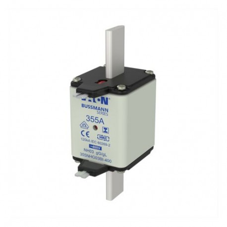 EATON - MOELLER NH FUSE 355A 400V GG/GL SIZE 03 NH FUSE 355A 400V GG/GL SIZE 03 355NHG03BI-400 EATON ELECTRIC Fuse-link, LV, 355 A, AC 500 V, NH03, gL/gG, I..
