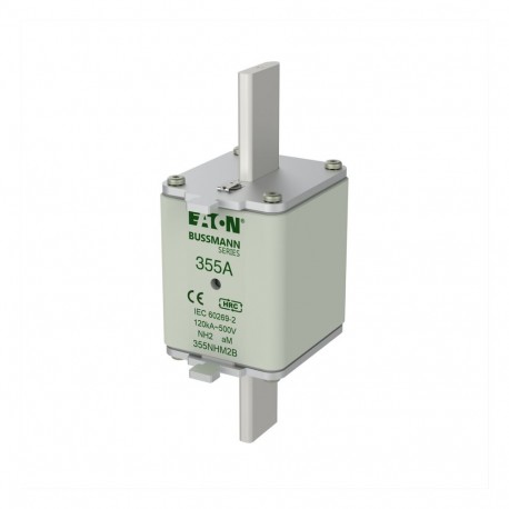 EATON - MOELLER NH FUSE 355A 500V aM SIZE 2 IND NH FUSE 355A 500V aM SIZE 2 IND 355NHM2B EATON ELECTRIC Fuse-link, 10x38 mm, 2A, gG