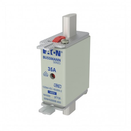 EATON - MOELLER NH FUSE 35A 400V GG/GL SIZE 000 NH FUSE 35A 400V GG/GL SIZE 000 35NHG000B-400 EATON ELECTRIC Fuse-link with blink application, D01, 10A, 400..