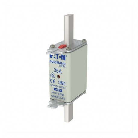 EATON - MOELLER NH FUSE 35A 400V GG/GL SIZE 01 NH FUSE 35A 400V GG/GL SIZE 01 35NHG01B-400 EATON ELECTRIC cartridge fuse, BT 35 A, 400 V AC, NH01, gL/gG, I..