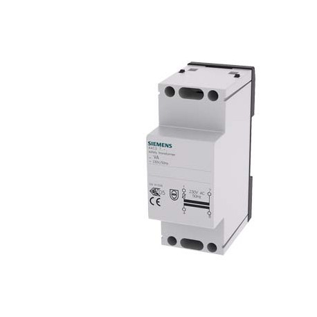 Siemens 4AC3716-0 safety transformer, 16 VA, primary 230 V AC, 50 Hz, secondary 8 V AC with PTC fuse, 2MW++