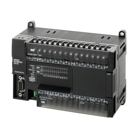 OMRON CP1E-N40S1DR-A CP1E-N40S1DR-A 377343 CP1EN40S1DRA OMRON CPU S1 24/16 I/O AC Relay Outputs RS-232c + RS-485 8K + 8K