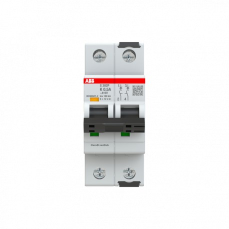 ABB 2CDS382001R0084 2CDS382001R0084 ABB Int.aut. S302P-C8 2p 8A C 25kA