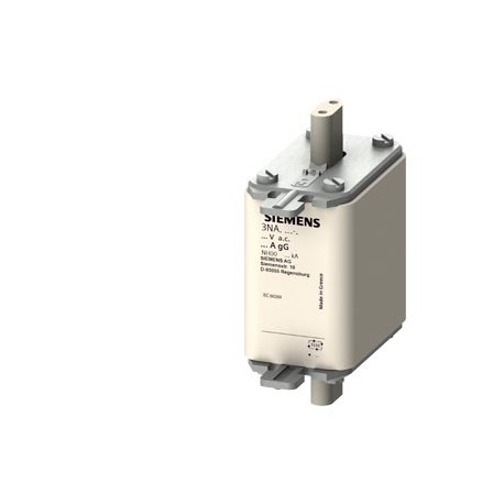 SIEMENS 3NA3824-7 3NA3824-7 SIEMENS LV HRC fuse element, NH00, In: 80 A, gG, Un AC: 500 V, Un DC: 250 V, Front indicator, live..