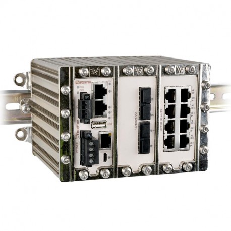 OMRON WES-RFI-215-F4G-T3G WES-RFI-215-F4G-T3G 392865 WESRFI215F4GT3G OMRON Switch/Router RedFox 3xGbit + 8x10/100 TX RJ45 4xGbit SFP