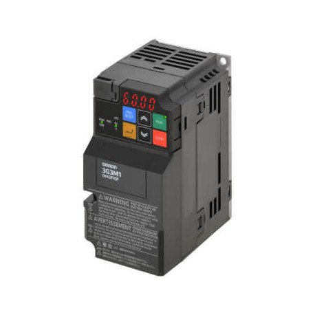 OMRON 3G3M1-A2002 3G3M1-A2002 3G3M9446A 3G3M1A2002 OMRON M1 AC Drive, 0.2/0.4 kW (HD/ND), 1.6/2.0 A (HD/ND), 200 VAC, 3~ input..
