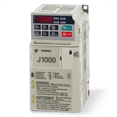 Omron JZAB0P1BAA Inverter drive, 0.1 kW, 0.8 A, 240 VAC, single-phase