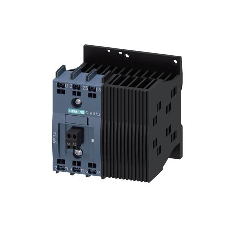SIEMENS 3RF3412-2BB24 3RF3412-2BB24 SIEMENS Solid-state contactor 3-phase 3RF3 AC 53 / 12.5 A / 40 °C 48-480 V / 110-230 V AC 2-ph..