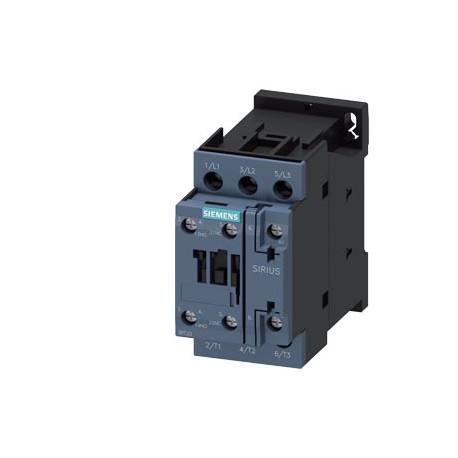 SIEMENS 3RT2027-1AC20 3RT2027-1AC20 SIEMENS Power contactor, AC-3 32 A, 15 kW / 400 V 1 NO + 1 NC, 24 V AC 50/60 Hz, 3-pole Size S..
