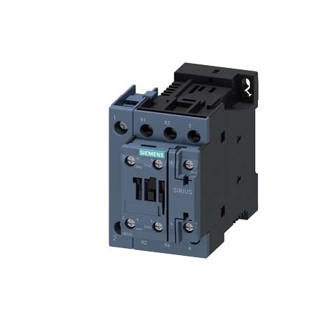 SIEMENS 3RT2526-1BM40 3RT2526-1BM40 SIEMENS Power contactor, AC-3 25 A, 11 kW / 400 V 2 NO + 2 NC 220 V DC, 50 Hz 4-pole size S0 s..
