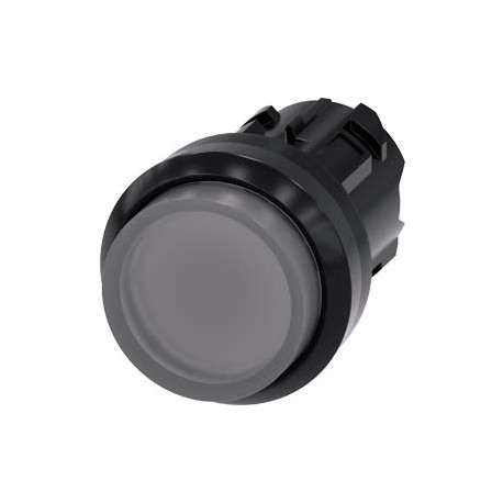 SIEMENS 3SU1001-0BB70-0AA0 3SU1001-0BB70-0AA0 SIEMENS Illuminated pushbutton, 22 mm, round, plastic, clear, pushbutton, raised momentar..