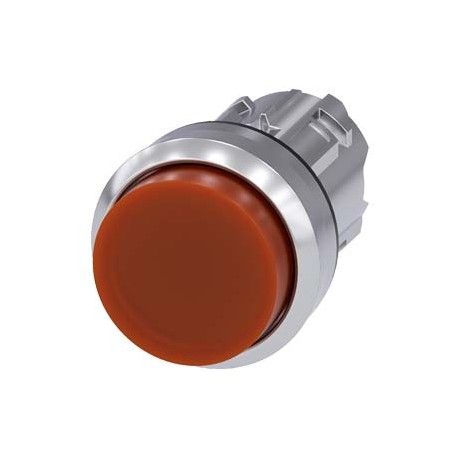 SIEMENS 3SU1051-0BB00-0AA0 3SU1051-0BB00-0AA0 SIEMENS Illuminated pushbutton, 22 mm, round, metal, shiny, amber, pushbutton, raised, mo..