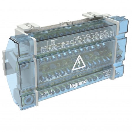 Legrand 400411 Modular staggered bar distributor 4 Poles 160 A 14 outputs 10 modules