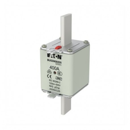 EATON - MOELLER NH FUSE 400A 500V GG/GL SIZE 2 NH FUSE 400A 500V GG/GL SIZE 2 400NHG2B EATON ELECTRIC Fuse-link, LV, 400 A, AC 500 V, NH2, gL/gG, IEC, dual..