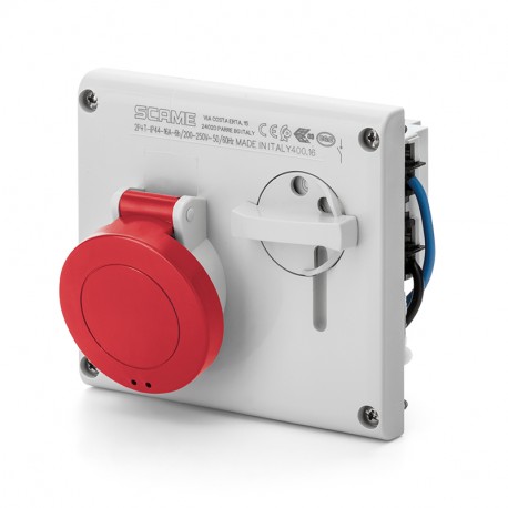 SCAME 400.3287 400.3287 SCAME INTERLOCKED SOCKET 3P+N+E IP44 32A 6h