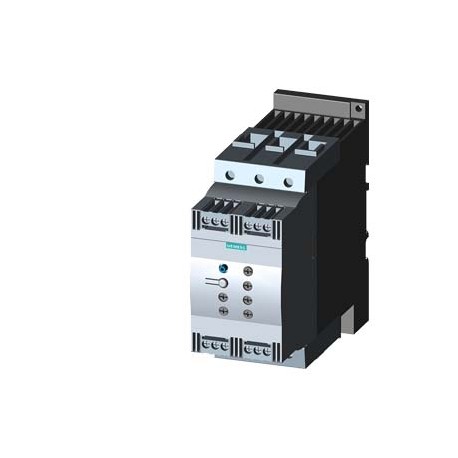 Siemens 3RW4046-1BB14 SIRIUS soft starter S3 80 A, 45 kW/400 V, 40 °C 200-480 V AC, 110-230 V AC/DC Screw te..