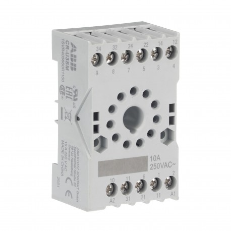 Abb 1SVR405660R0000 CR-U3S Socket for 3c/o CR-U relay