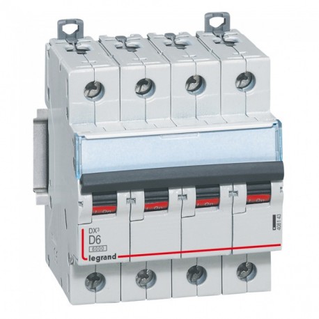Legrand 408143 MAGNET DX3 6/10 KA D 4P 6A