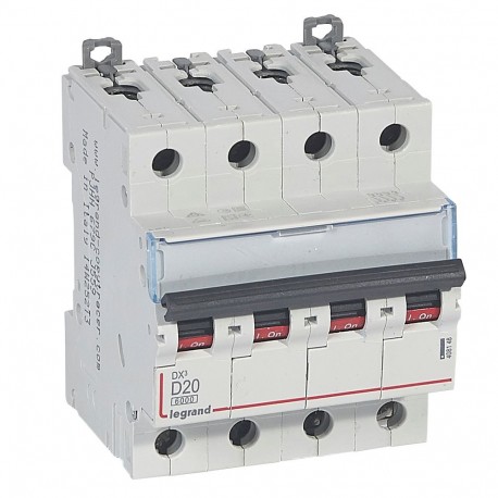 LEGRAND 408148 408148 LEGRAND MAGNET DX3 6/10 KA D 4P 20A